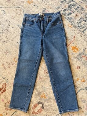 Madewell Classic High-Rise Straight Jeans - Medium Blue
